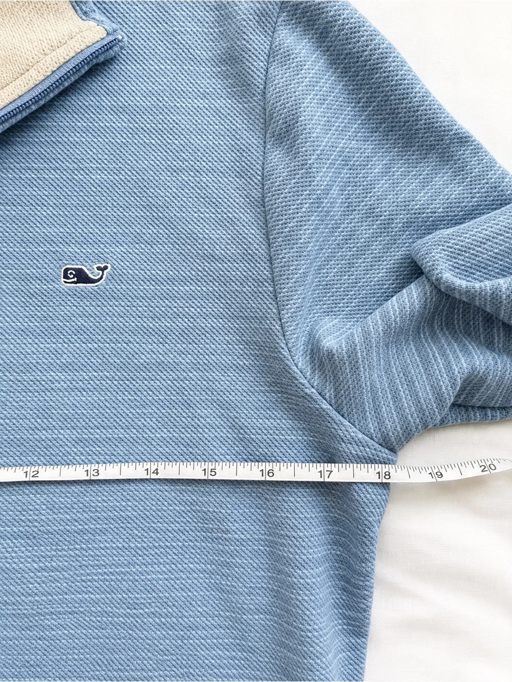 Vineyard Vines Performance Men’s Blue Heather Quarter Zip Pullover Size Small